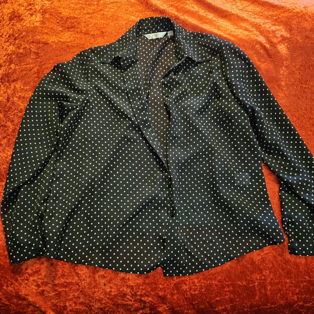 Polkadot maternity blouse - size 16 UK
